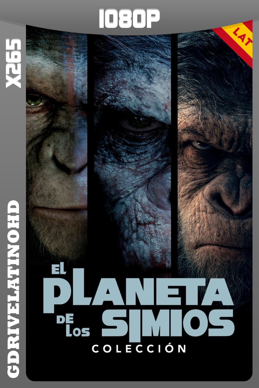 El Planeta De Los Simios – Colección (2011-2017) BDRip x265 1080p Latino-Inglés