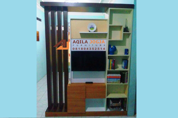 Lemari sekat ruangan multifungsi Aqila Jogja Produsen 