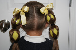 ponytail with easter eggs