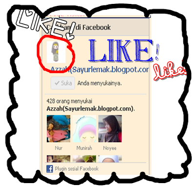 fanpage,azzahsaid,sayurlemak.blogspot.com,like