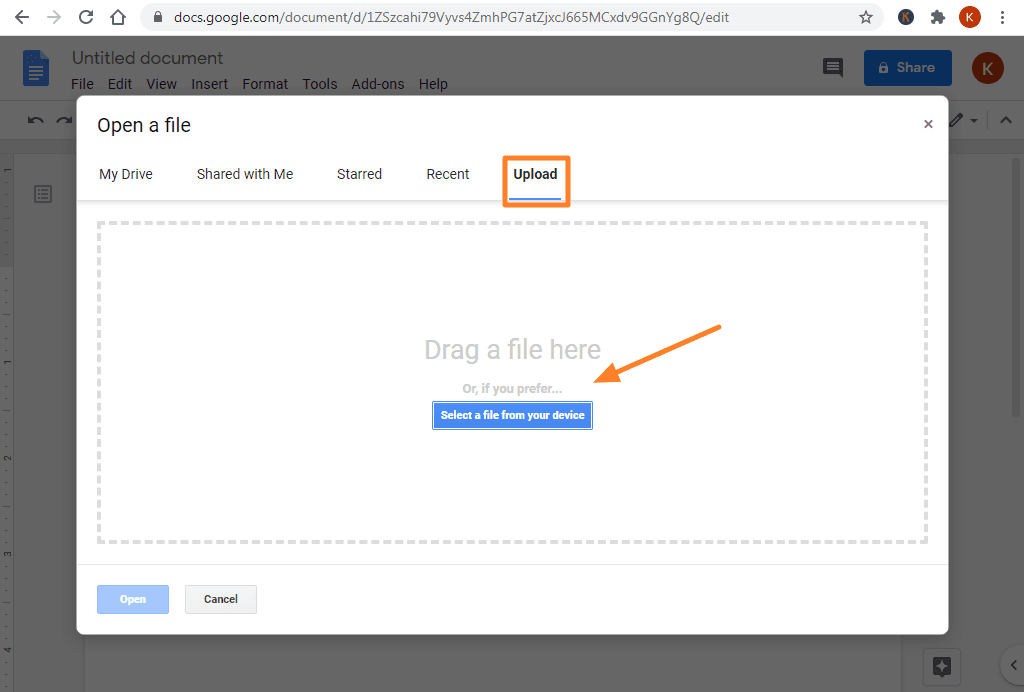 how-to-upload-to-google-docs how to upload to google docs