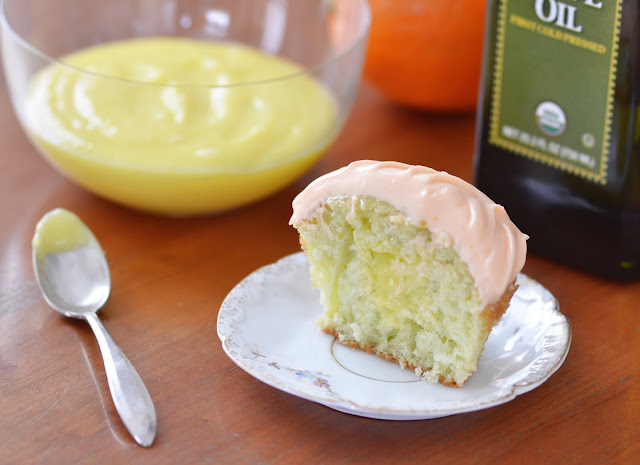 Olive Oil, Lemon, & Orange Cupcakes