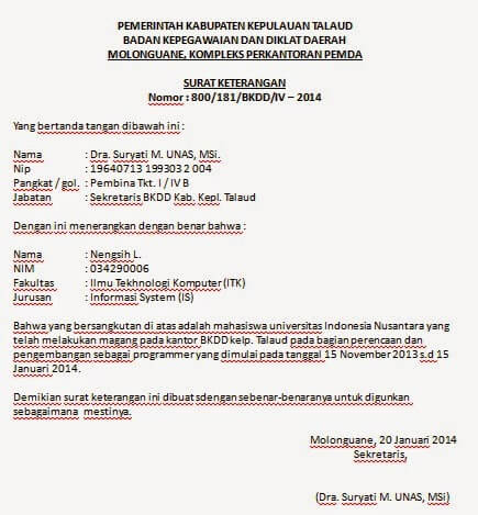  Kegiatan magang kerja ketika ini sudah tidak aneh lagi dalam kehidupan kita sehari Contoh Surat Permohonan Magang Kerja yang Baik dan Benar