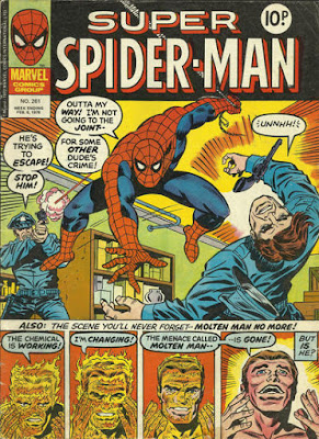 Super Spider-Man #261, the Molten Man