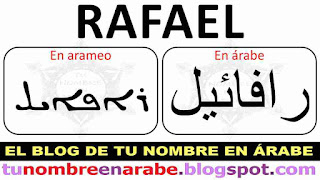 Rafael en Arabe y en Arameo