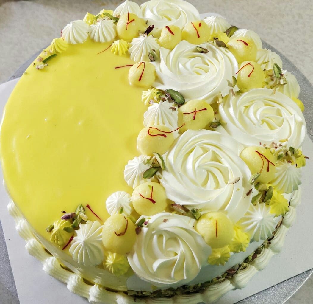 Butterscotch Cake With Rasmalai Cake - The Kek Cafe Culinary Academy