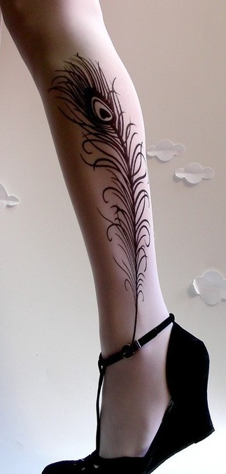 Why We Love It: Yesterday, I posted unique hosiery designs, and these tattoo