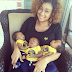 Photo of the wife of the warri bigboy and their triplet