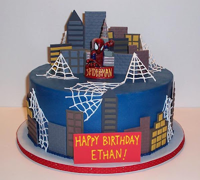 Spiderman Birthday Cake on The Icing On The Cake  Spiderman Birthday Cake