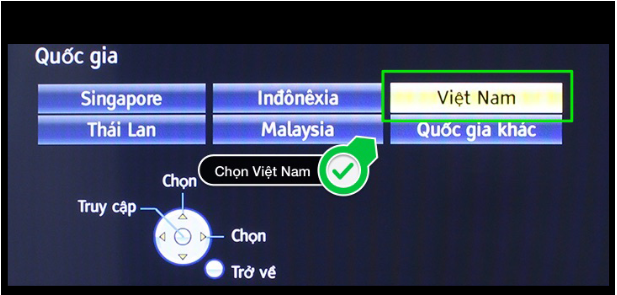Các bước thiết lập đầu tiên cho tivi Panasonic