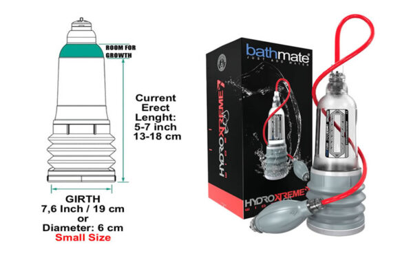 Bathmate Hydroxtreme 7 Wideboy penis pompası ölçüm bilgisi