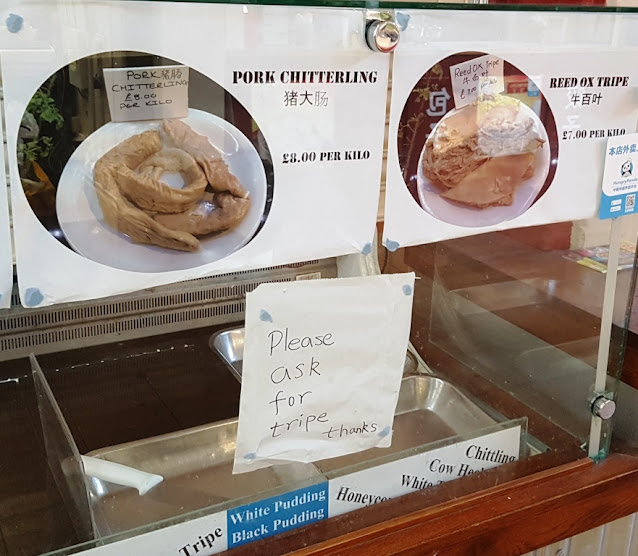 Tripe stall at Newcastle market