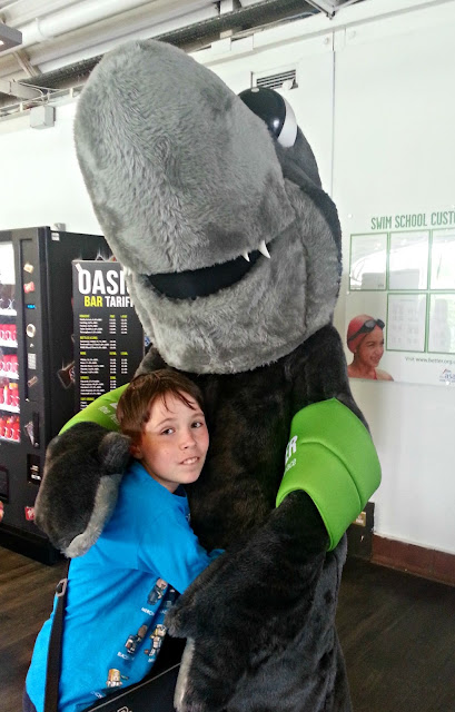 Boy with Shark Character Costume