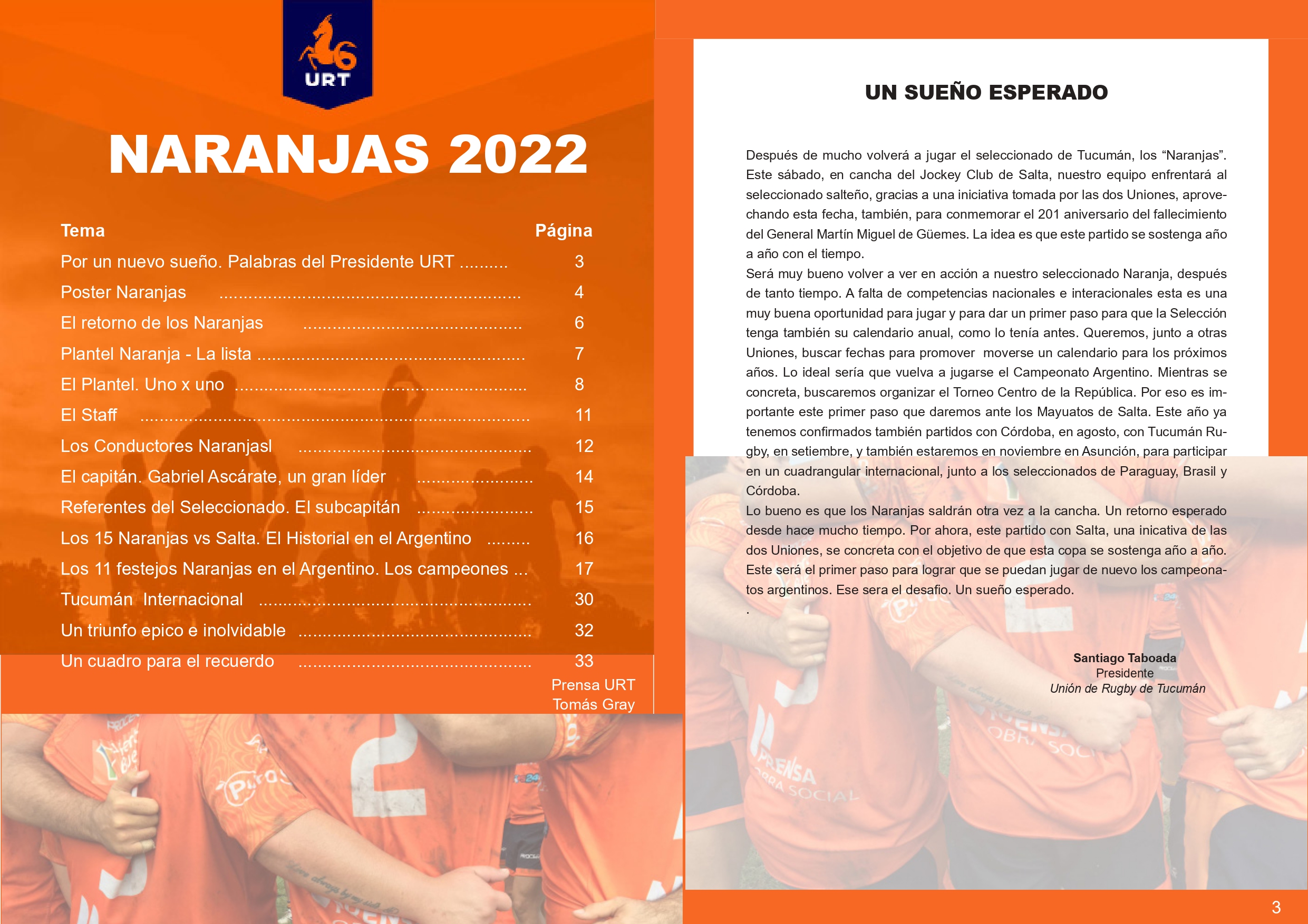 Guía de Prensa de la Unión de Rugby de Tucumán - Copa Güemes 2022.
