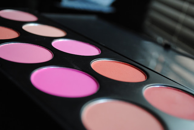 10 blush palette swatch test ebay color make up maquillage 