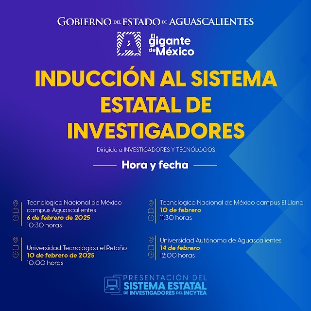 INICIA REGISTRO EN EL SISTEMA ESTATAL DE INVESTIGADORES.