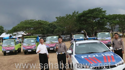 Kembali, Polda Sulsel Berangkatkan 8 Truk Logistik Untuk Korban Bencana Di Palu