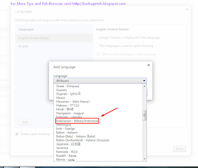 Cara Mengubah atau Mengganti Bahasa di Browser Google Chrome