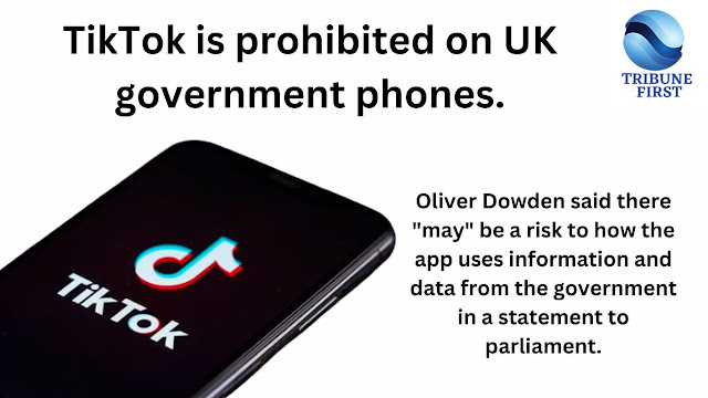 TikTok is prohibited on UK government phones.