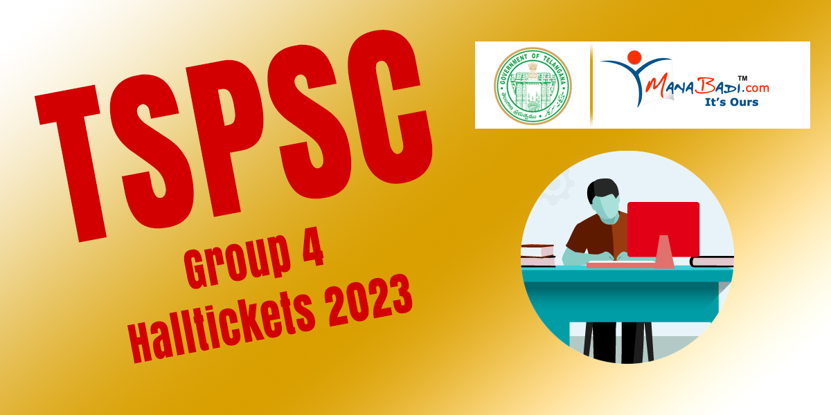 TSPSC Group 4 admit card 2023