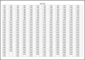 年間予定表のテンプレート