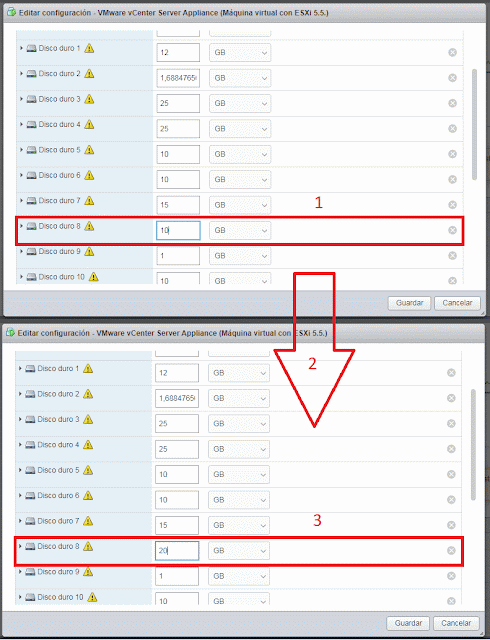 El volumen de disco, es el que sirve para almacenar estadísticas, eventos, alarmas y tareas (SEAT) para la base de datos Postgres VMware vCenter Server Appliance.