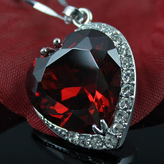 Garnet-Red CZ Pendant