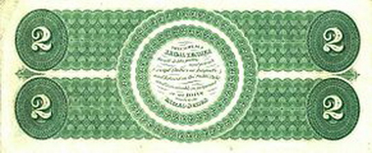 2 доллара  1862 год