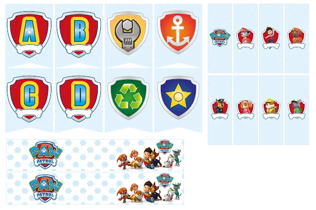 Kit de Paw Patrol para Imprimir Gratis.