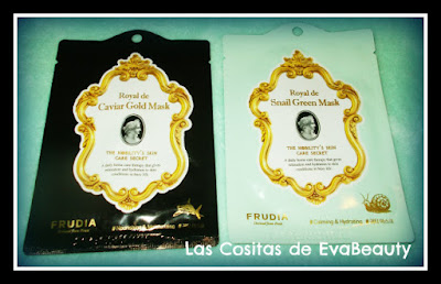 mascarilla coreana  facial tissú frudia de caviar y baba de caracol