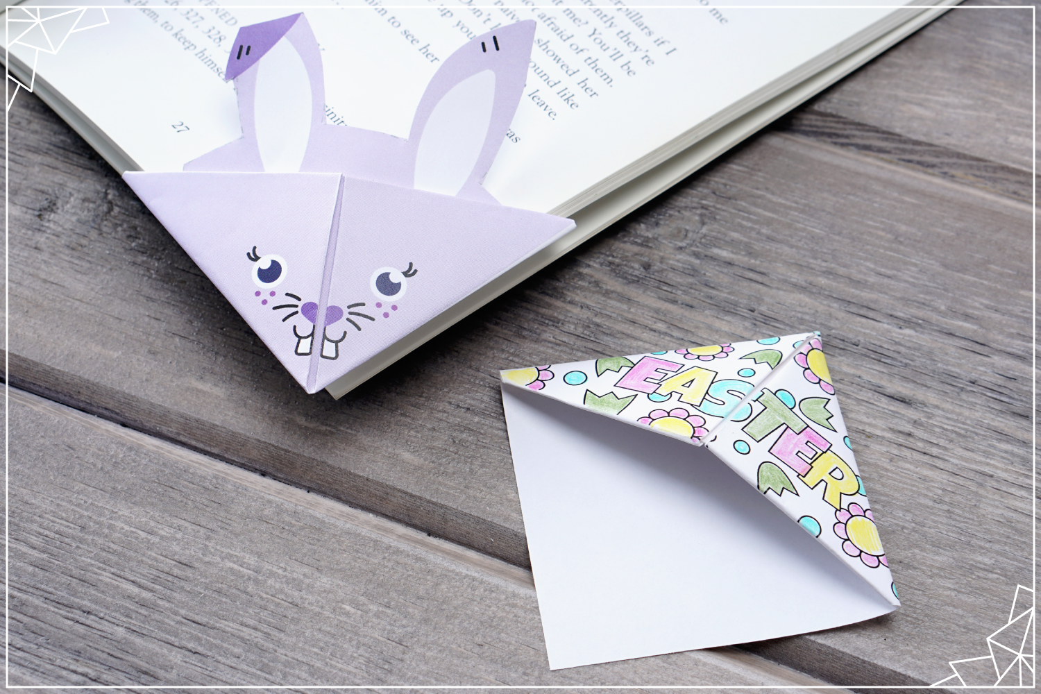 8 adorable printable origami bookmarks