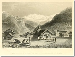 A Village near Simla, from vol. 3 of The Indian empire by Robert Montgomery Martin, c.1860