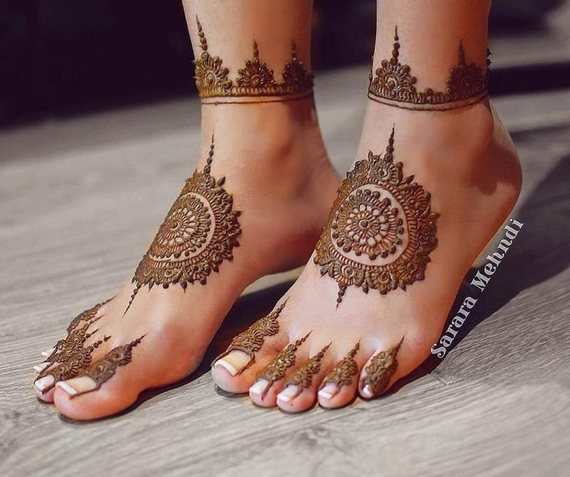 28 Simple And Easy Payal Style Leg Mehndi Designs Foot Henna