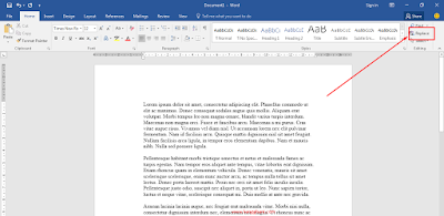 Mengganti Seluruh Tulisan yang Sama secara Serentak di Word