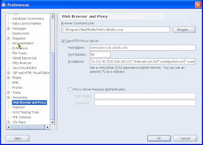 Web proxy configuration