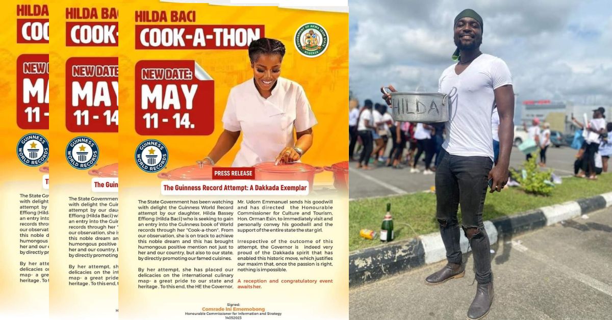 Akwa Ibom State Government congratulatory letter to Hilda Bassey on Breaking Guinness World Record for longest cooking hour