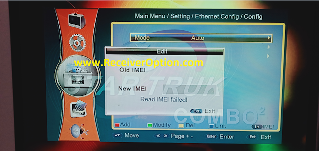 STAR TRUK COMBO 2 1506TV HD RECEIVER NEW SOFTWARE WITH IMEI CHANGING OPTION