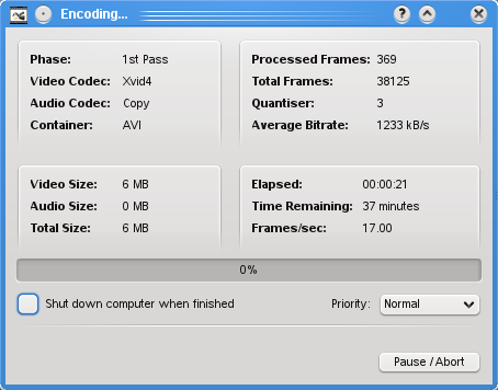 Avidemux Encoding