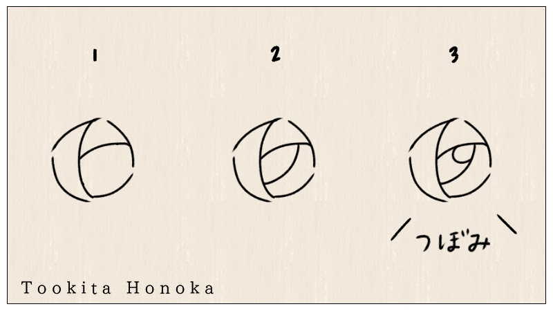 薔薇 バラ の花のイラストの簡単かわいい描き方 手書き ボールペン 手帳用 How To Draw Rose 遠北ほのかのイラストサイト