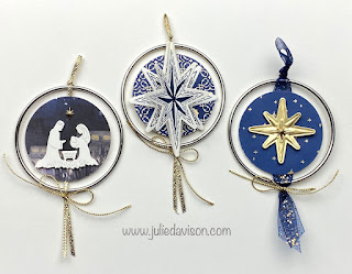 VIDEO: Stampin' Up! O Holy Night Suite: Stars at Night Christmas Ornaments  | www.juliedavison.com #stampinup