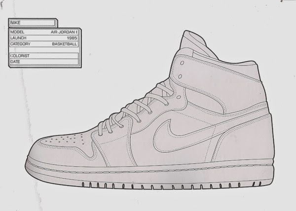 Download No Corner Suns: Nike Air Jordan Coloring Page: A little find at TJ Maxx.