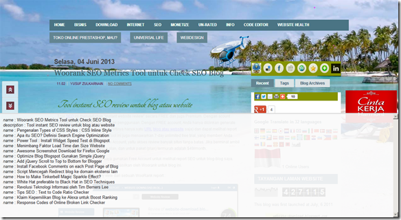 Sceme hemepage blog Website-Design