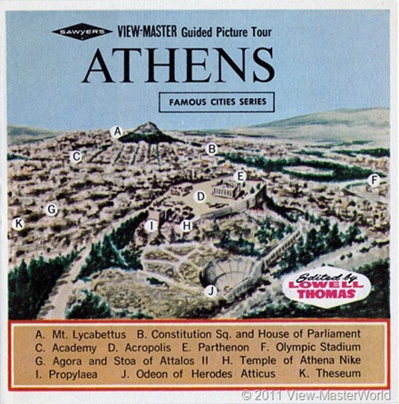 View-Master Athens (B206), Booklet Cover