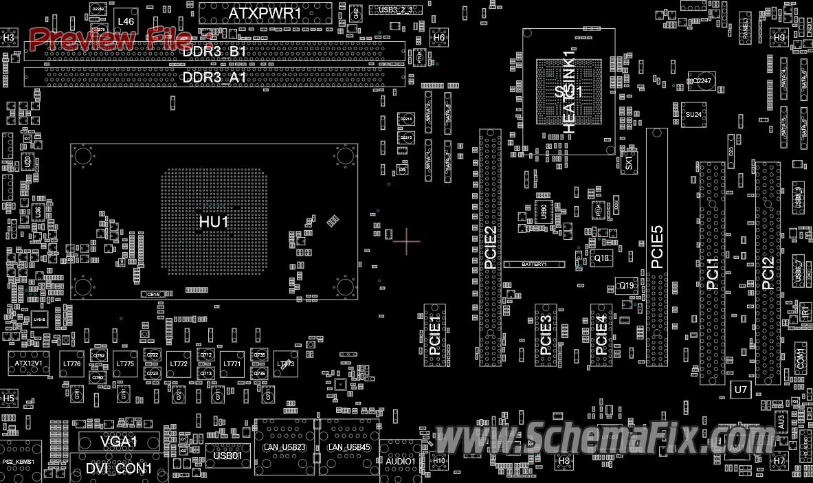ASRock FM2A88X PRO+ Rev 1.02 70 MXGRP3 A04 Schematic Boardview