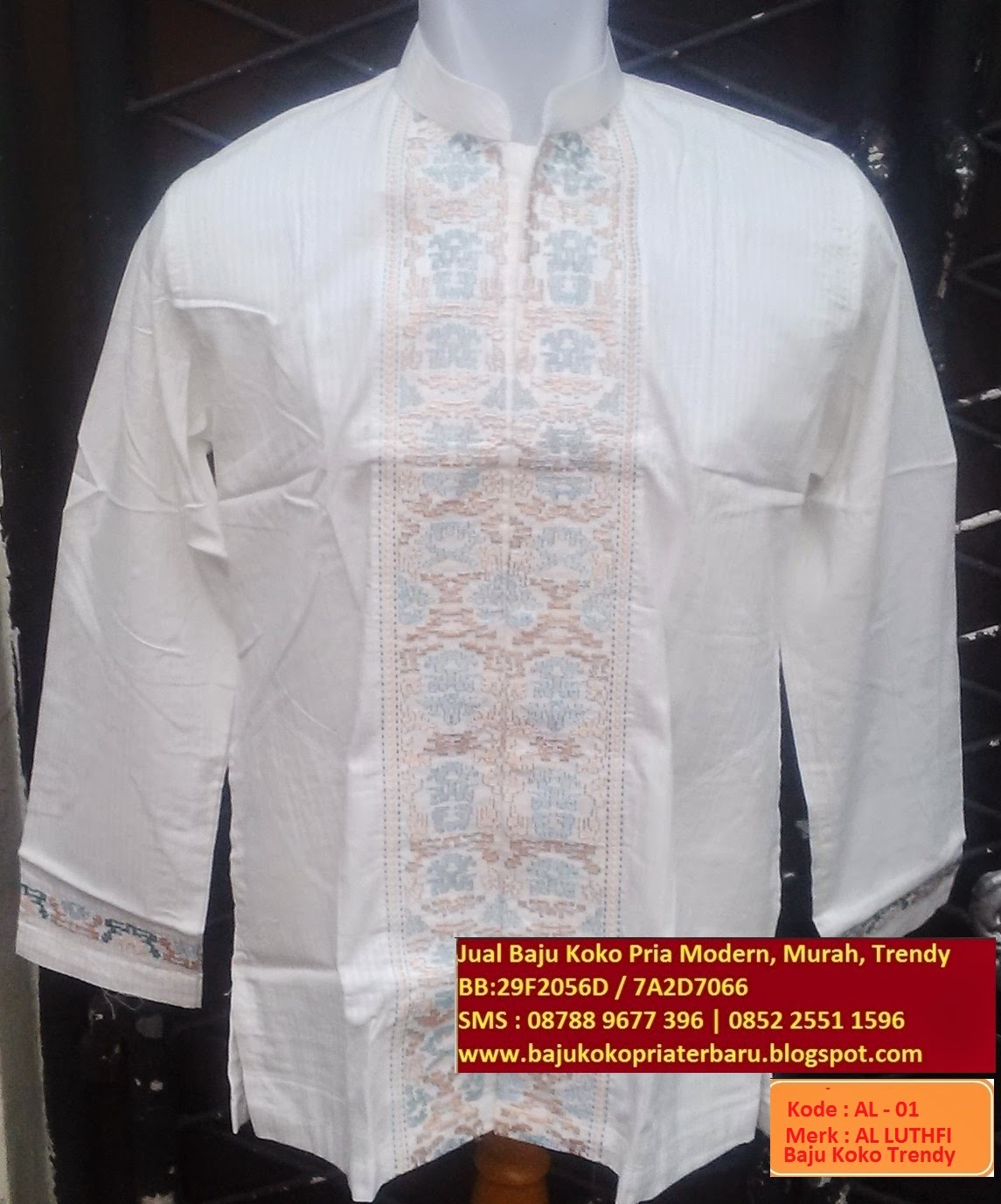 Jual Baju Koko Pria Modern Murah Trendy BB 5E65C8D8 WA 