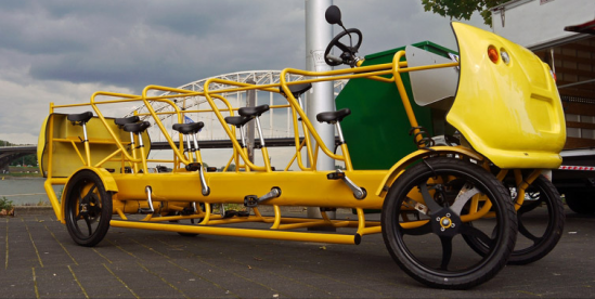 Bicicleta-autobús, promete cambiar el transporte escolar en Holanda