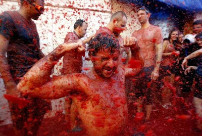 Tomato Fight In Bunol Spain Seen On www.coolpicturegallery.net