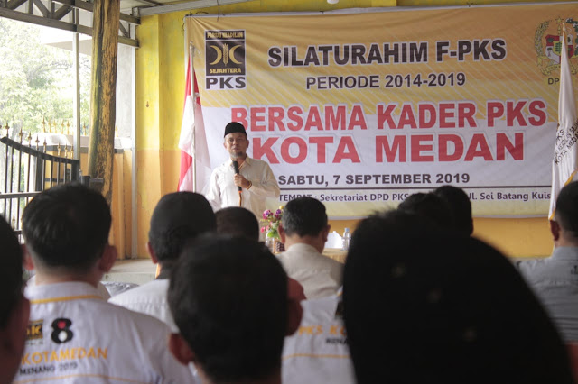Silaturahim dengan Kader, Fraksi PKS DPRD Medan Sampaikan Kinerja Lima Tahun