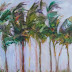 Storm in Cabo,  Oil Painting of Palm Trees at Ocean by Arizona Artist Amy Whitehouse