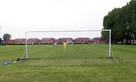 Picture: Football being played at Brigg Recreation Ground - image used on Nigel Fisher's Brigg Blog in December 2018